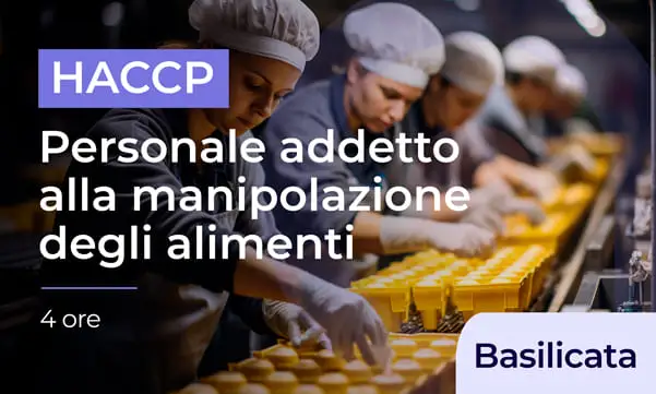 Personale addetto alla manipolazione degli alimenti - Basilicata